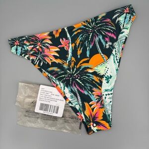 NWOT Maaji Funky Fiesta Delphi High Rise Thin Side Bikini Bottom, Size Medium